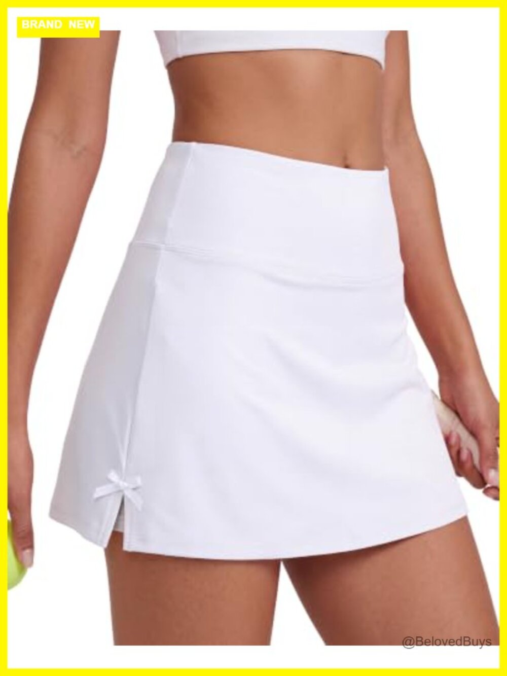 Nylon Spandex A-Line Tennis Skort High Waisted Golf Skirt with Pockets